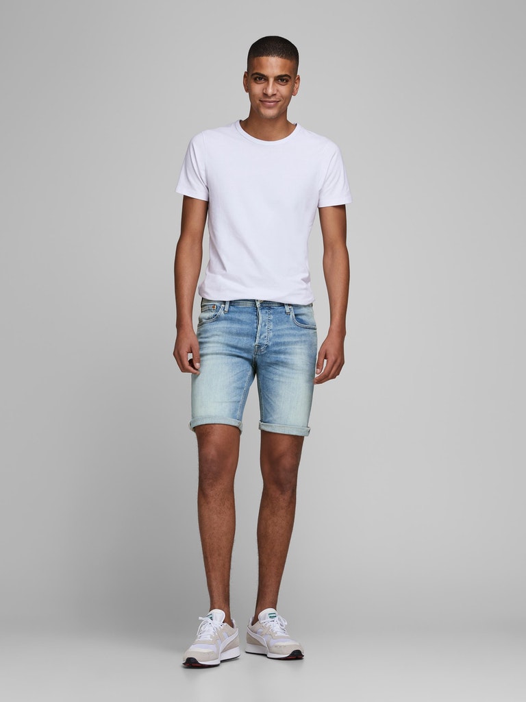 Jack & Jones Herren Jeans Short JJIRICK JJORG SHORTS JJ 657 50SPS