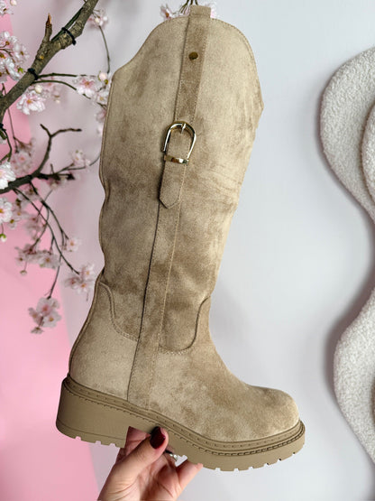 Lara Khaki Stiefel