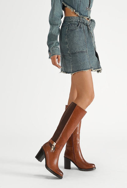 Lock Stiefel mit Absatz Camel