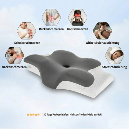 Lunava™ Ergonomisches Nackenkissen – Orthopädisches Kissen gegen Nackenschmerzen
