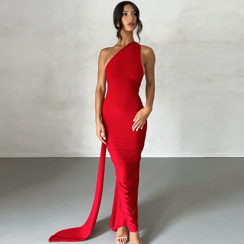 Klara - Sexy Rückenfrei Slim Fit Ärmellos Elegante Abendkleid