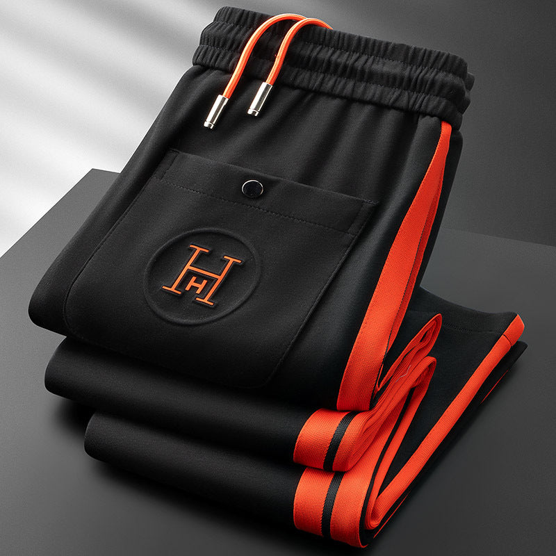 Riviera Track Set – Europäisches Herren-Sportset mit Kontrast-Streifen