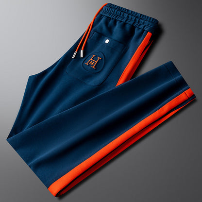 Riviera Track Set – Europäisches Herren-Sportset mit Kontrast-Streifen