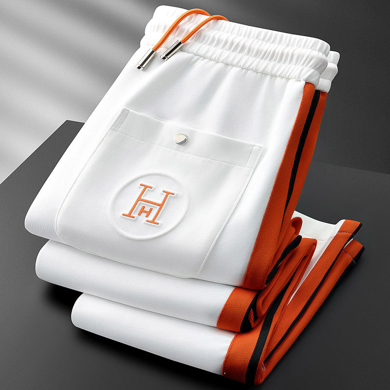 Riviera Track Set – Europäisches Herren-Sportset mit Kontrast-Streifen