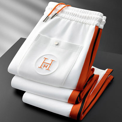 Riviera Track Set – Europäisches Herren-Sportset mit Kontrast-Streifen