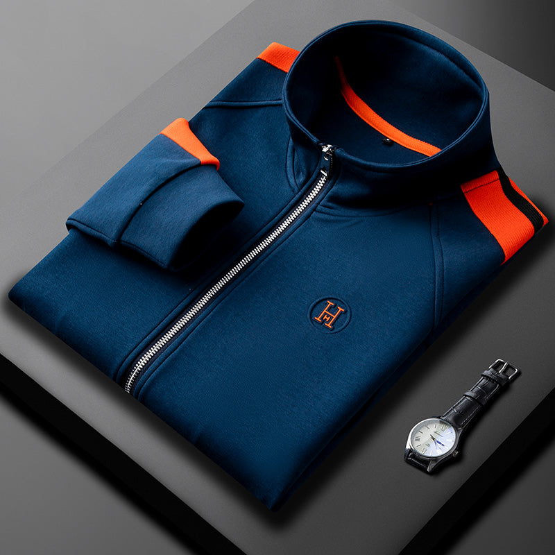 Riviera Track Set – Europäisches Herren-Sportset mit Kontrast-Streifen