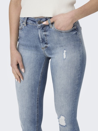 Only Damen Jeans ONLBLUSH MID SK ANK RW REA333NOOS