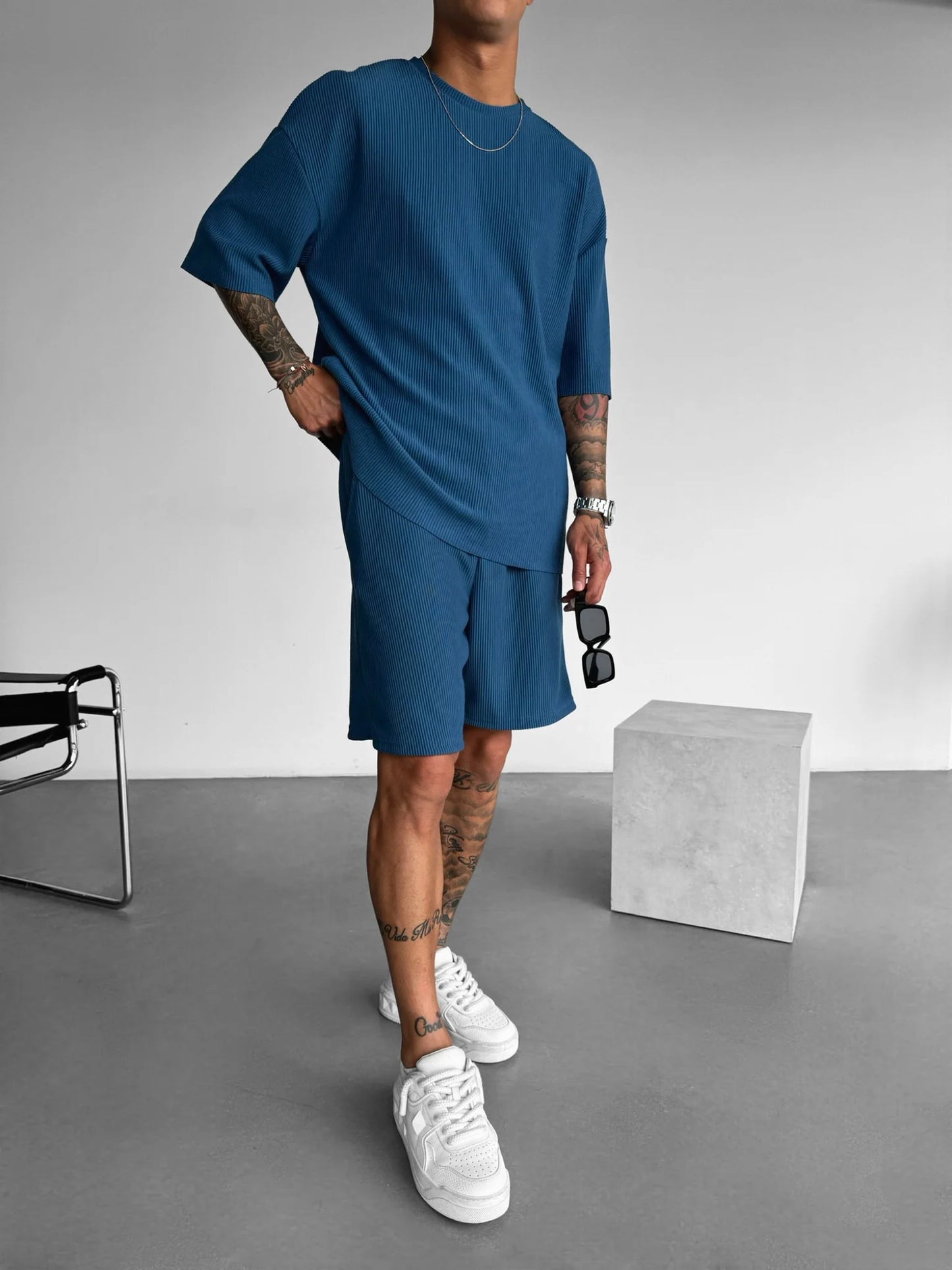 Oversize Cord Tee - Herren T-Shirt mit Cord-Struktur