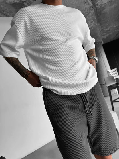 Oversize Cord Tee - Herren T-Shirt mit Cord-Struktur