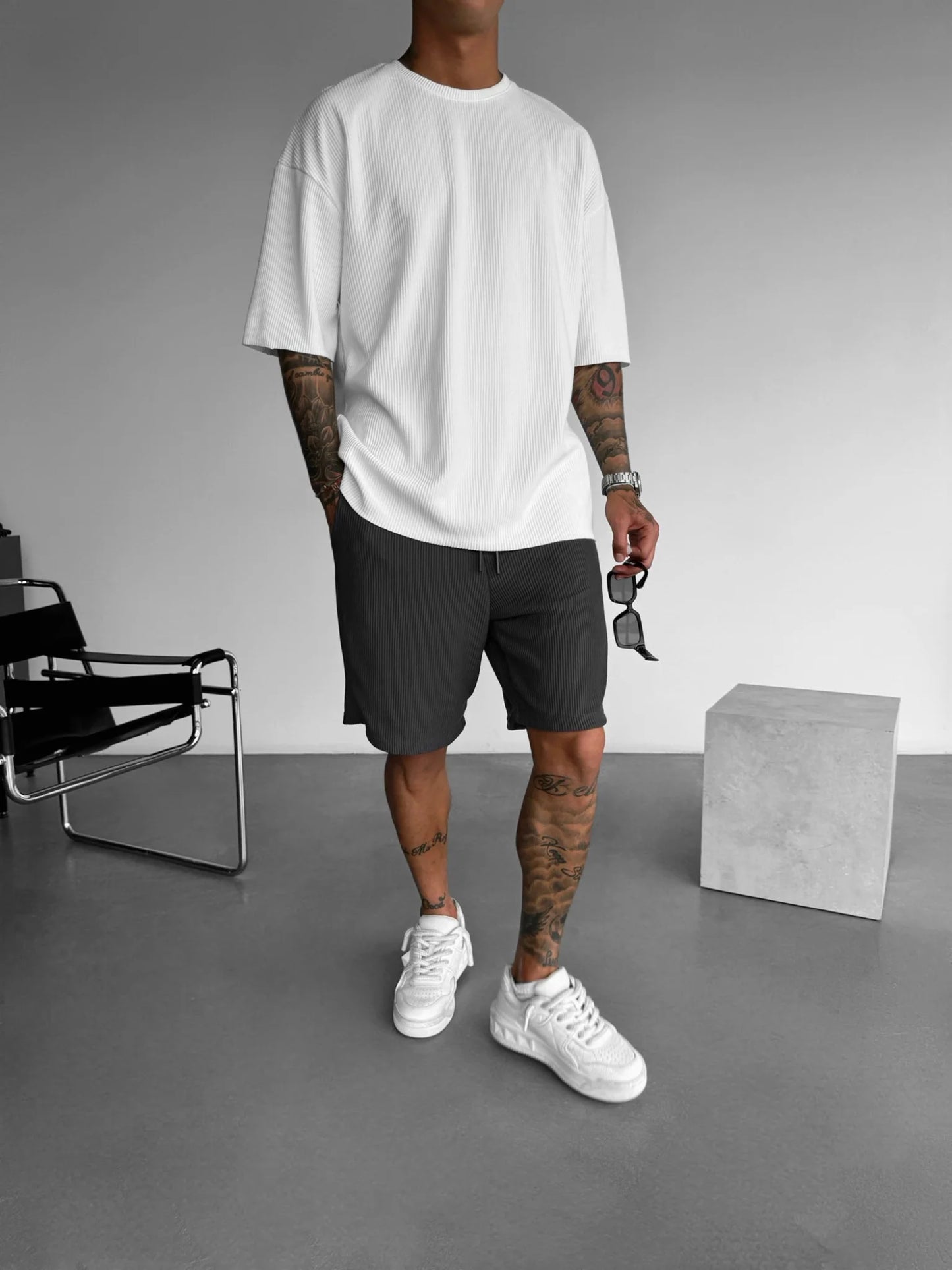 Oversize Cord Tee - Herren T-Shirt mit Cord-Struktur