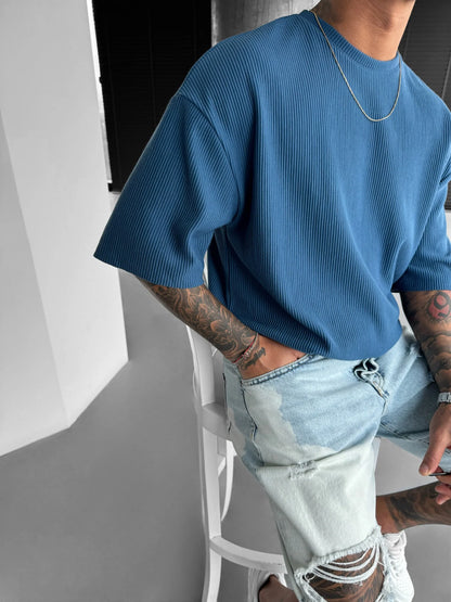 Oversize Cord Tee - Herren T-Shirt mit Cord-Struktur