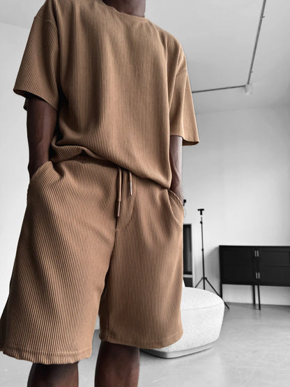 Oversize Cord Tee - Herren T-Shirt mit Cord-Struktur