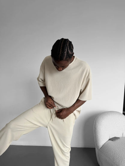 Oversize Cord Tee - Herren T-Shirt mit Cord-Struktur