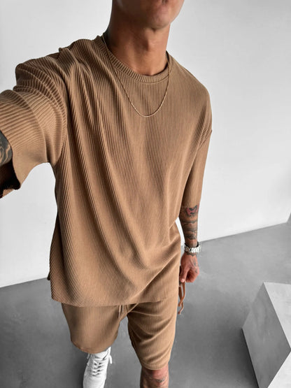 Oversize Cord Tee - Herren T-Shirt mit Cord-Struktur