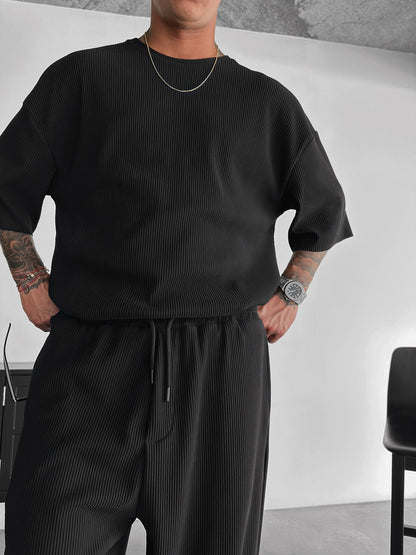 Oversize Cord Tee - Herren T-Shirt mit Cord-Struktur