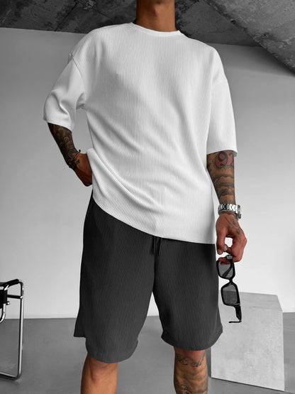 Oversize Cord Tee - Herren T-Shirt mit Cord-Struktur