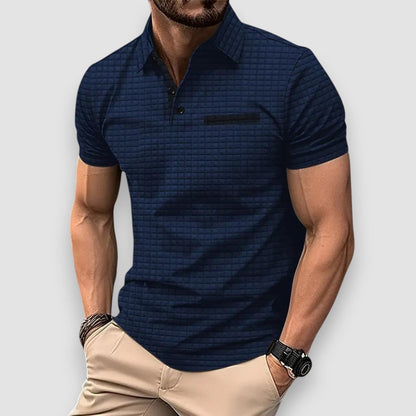 Lumier - Gemustertes Herren Poloshirt Premium