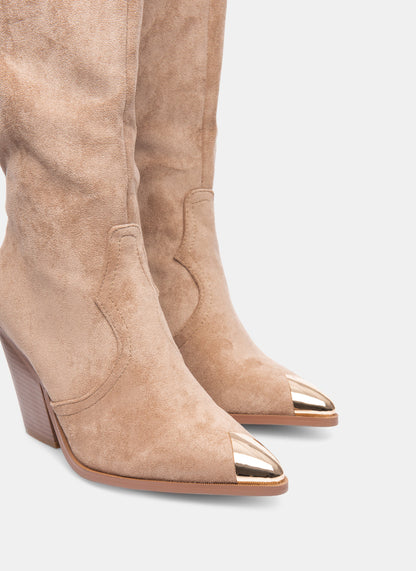 Roxy Suedine Khaki Stiefel