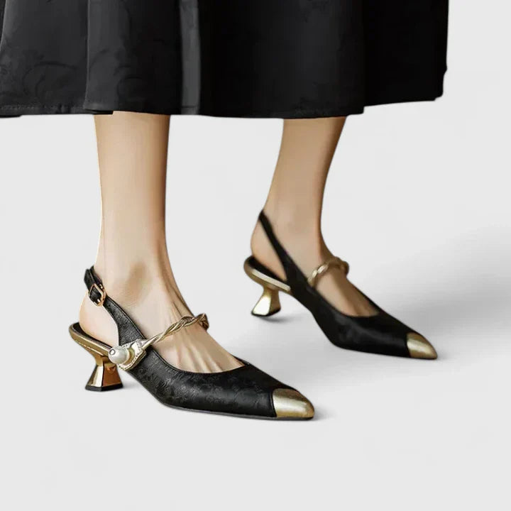 Seraphyane Orthopädische Absätze – Feminine Damen-Schuhe mit Perlendetail
