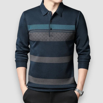 Browny | Gestreiftes Herren Polo-Shirt