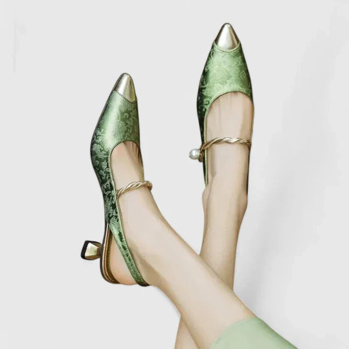 Seraphyane Orthopädische Absätze – Feminine Damen-Schuhe mit Perlendetail