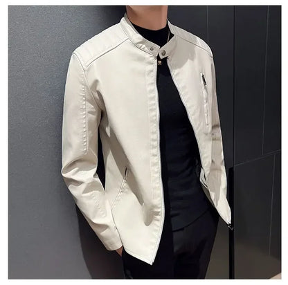Elegante Klassische Lederjacke