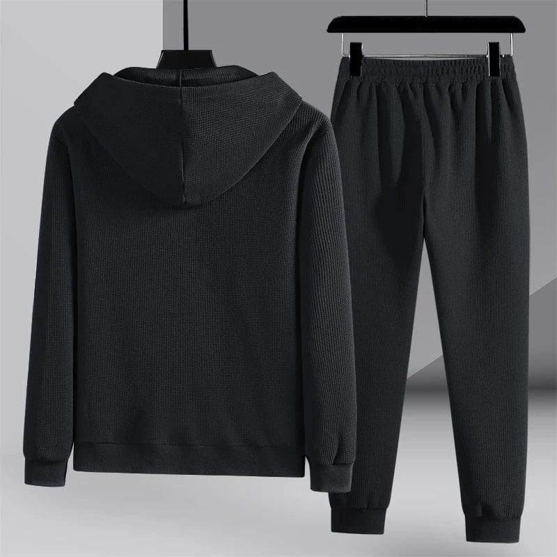 Premium Waffelstrick Loungewear-Set - Luxuriöse Herren Lounge-Kleidung