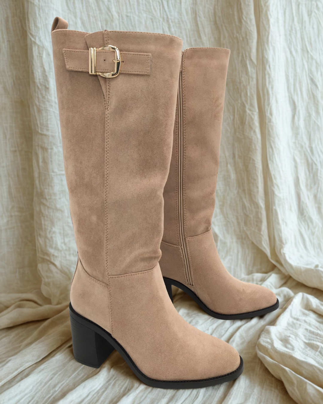 Sandy Khaki Stiefel