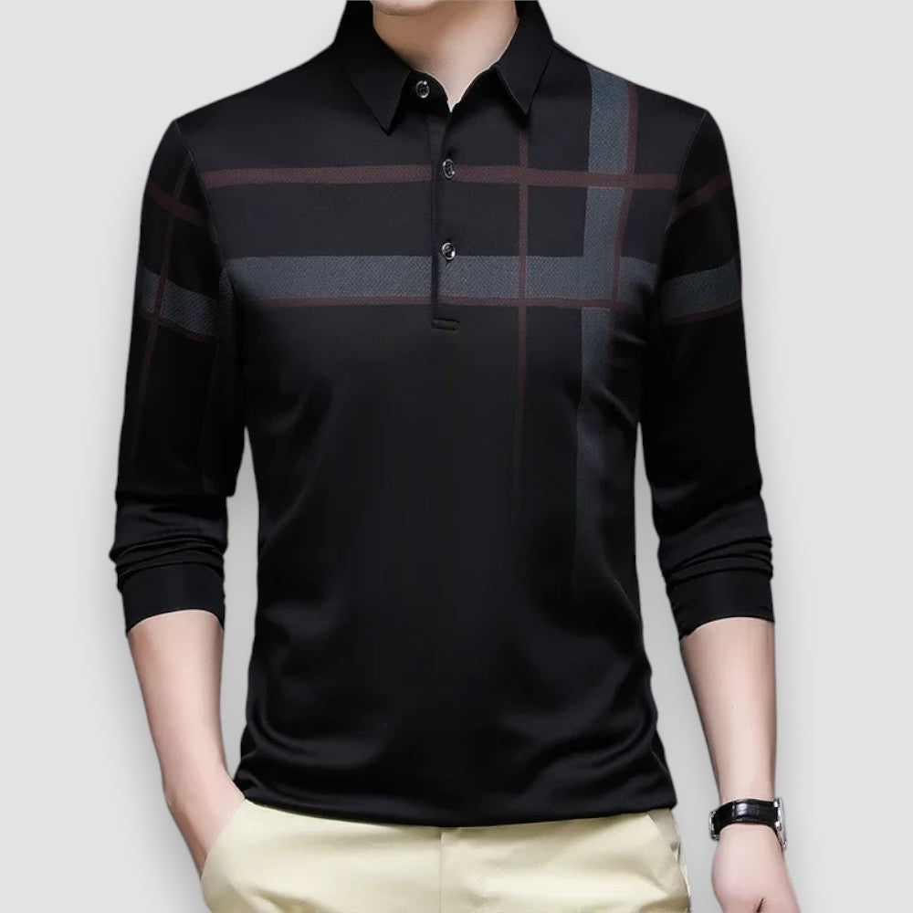 Balain | Langarm Herren Polo-Shirt