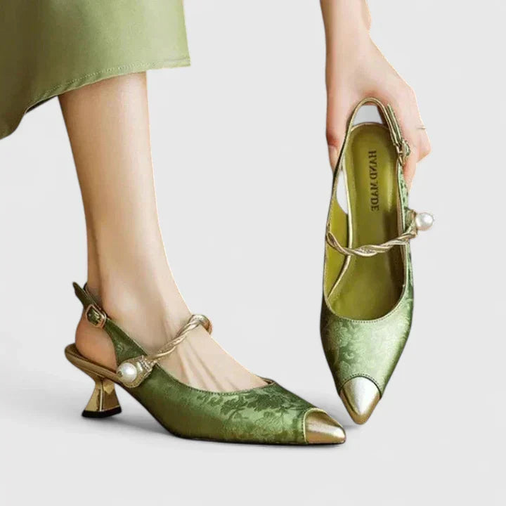 Seraphyane Orthopädische Absätze – Feminine Damen-Schuhe mit Perlendetail