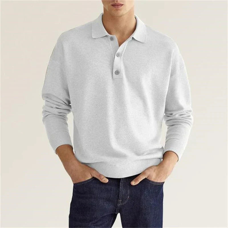 Eleganz Edge Polo | Herren Langarm-Polo