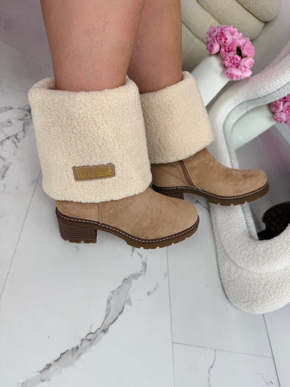 Tutto Omslag Beige Stiefel