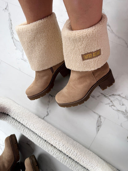 Tutto Omslag Beige Stiefel
