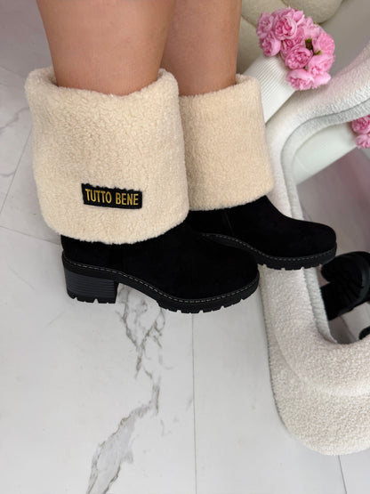 Tutto Omslag Schwarz Stiefel