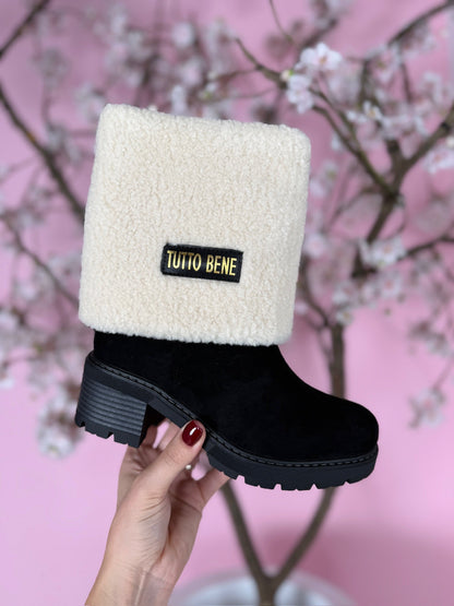 Tutto Omslag Schwarz Stiefel