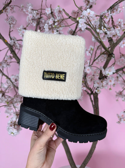 Tutto Omslag Schwarz Stiefel