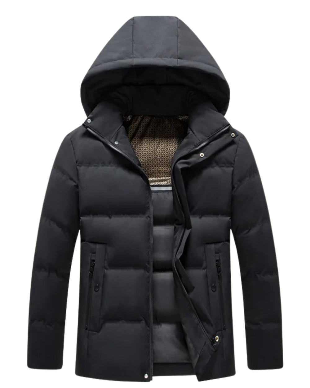 Elegante Fleece Jacke mit Kapuze