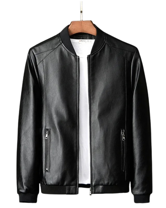 Authentische Biker Lederjacke