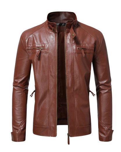 Elegante Herren Lederjacke