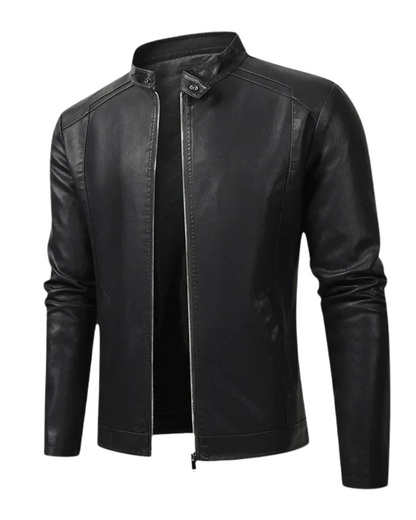Elegante Herren Biker Lederjacke