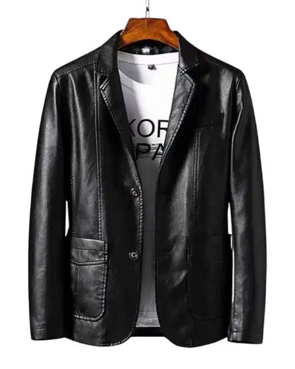Premium Quilted Leather Jacket - Front View - Salzburg Mode