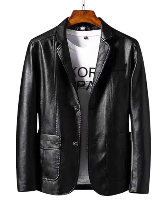 Premium Quilted Leather Jacket - Front View - Salzburg Mode