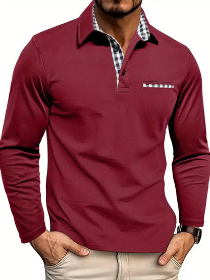 GERNAN™ Herren Langarm-Poloshirt | Premium Baumwolle