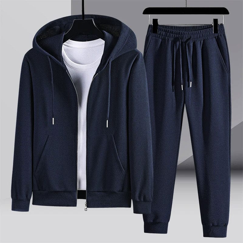 Premium Waffelstrick Loungewear-Set - Luxuriöse Herren Lounge-Kleidung