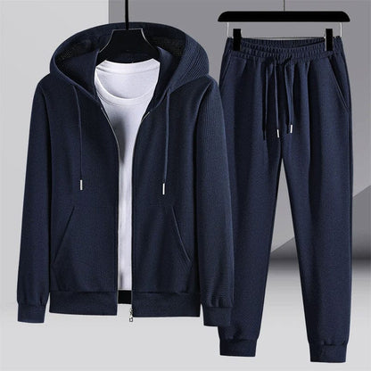 Premium Waffelstrick Loungewear-Set - Luxuriöse Herren Lounge-Kleidung