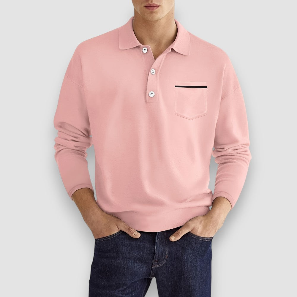 Cardi | Langarm Herren Polo-Shirt