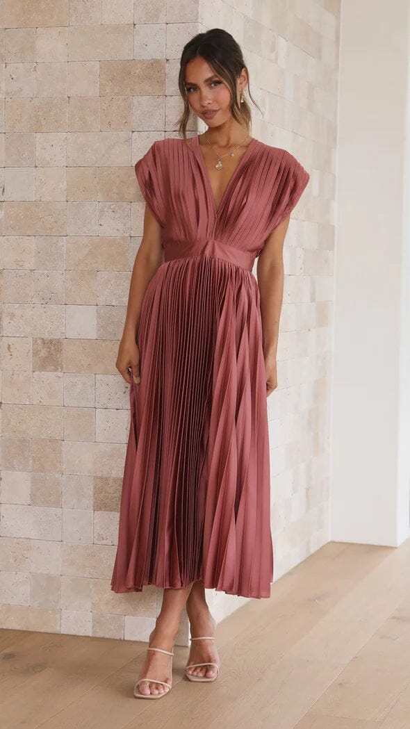 Chloe – Elegantes Seiden Midi-Kleid | Salzburg Mode