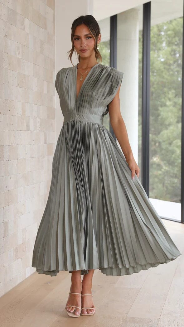 Chloe – Elegantes Seiden Midi-Kleid | Salzburg Mode