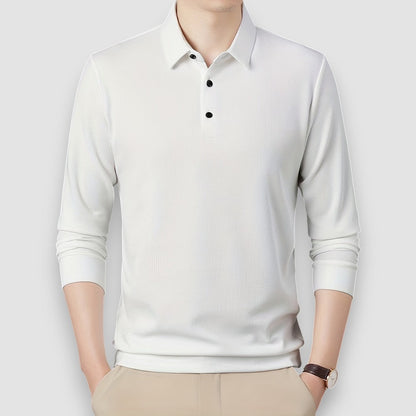Zeno | Casual Langarm Herren Polo-Shirt