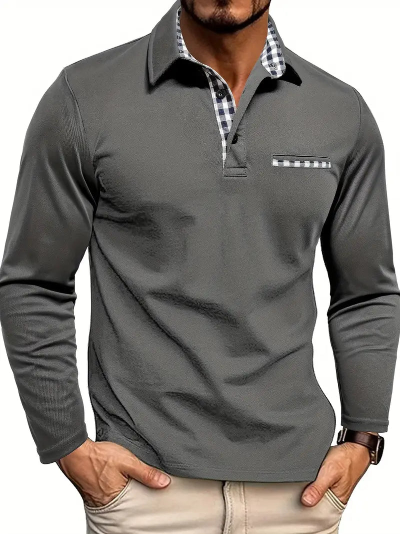 GERNAN™ Herren Langarm-Poloshirt | Premium Baumwolle